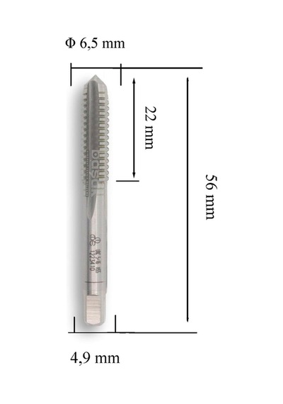 Mte Unc 5/16 X 18 Diş El Kılavuzu 3 Lü Hss Dın 351