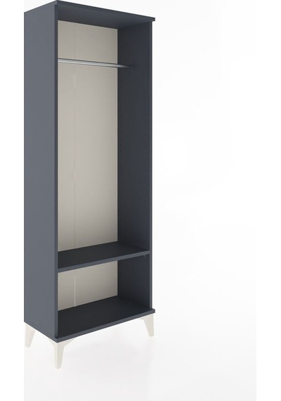 Arges Dolap Tek Raflı Kapaklı Tek Askılı 60x30x163 Antrasit-a... Antrasit