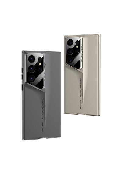 Galaxy Uyumlu S23 Ultra Kılıf Ultra İnce Kamera Korumalı Sert Rubber Procase Kapak- Mor Mor