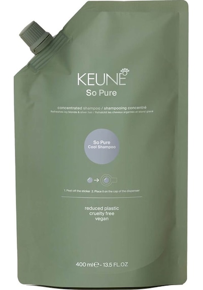 Keune So Pure Cool Sarı Gri Saçlar İçin Gümüş Şampuan Refill 400 ML