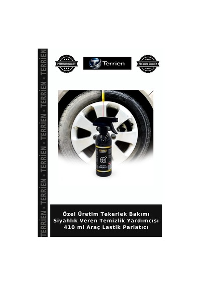 Özel Üretim Tekerlek Bakımı Siyahlık Veren Temizlik Yardımcısı 410 Ml Araç Lastik Parlatıcı