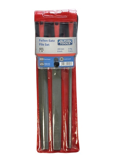 Alpha Tools 3 Parça 200 Mm Eğe Seti