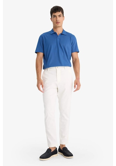 Defacto Regular Fit Polo Yaka Kısa Kollu Tişört F8477ax25auın272 Indigo