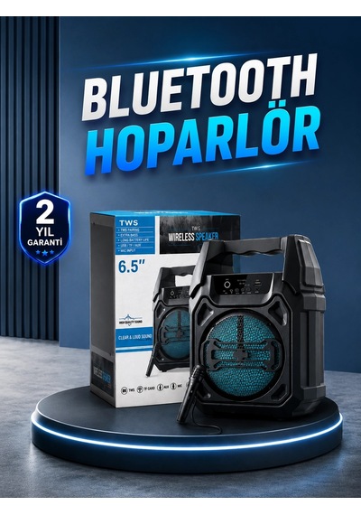 Mey İthalat 15w Güçlü Ses Çıkışlı Bluetooth Hoparlör Fm Radyo Ve Mikrofon Destekli
