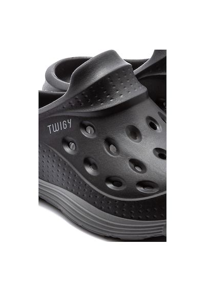 Twigy Manuel Erkek Terlik Siyah-gri 41/45 Gri - Siyah