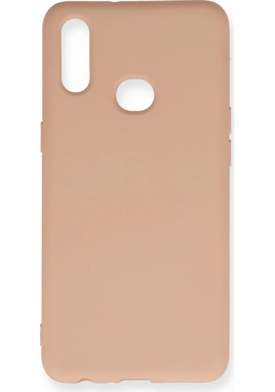 Newface Samsung Galaxy Uyumlu A10s Kılıf Nano İçi Kadife Silikon Semeglbl - 41 - Pudra