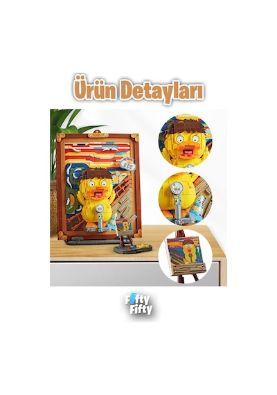 Loz Creative Serisi Şövale Figürlü Ve Tablo 893 Parça Oyuncak Yapım Seti Fflz-1288