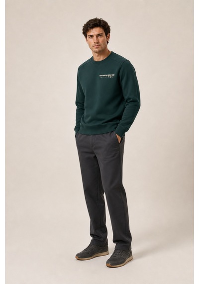 Redline Takes Bisiklet Yaka Kışlık Regular Fit Sweatshirt Nefti