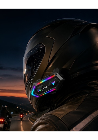 Bluetooth 5.3 Motosiklet Kask Intercom Kulaklık 1000 Metre Bağlantı 00945177