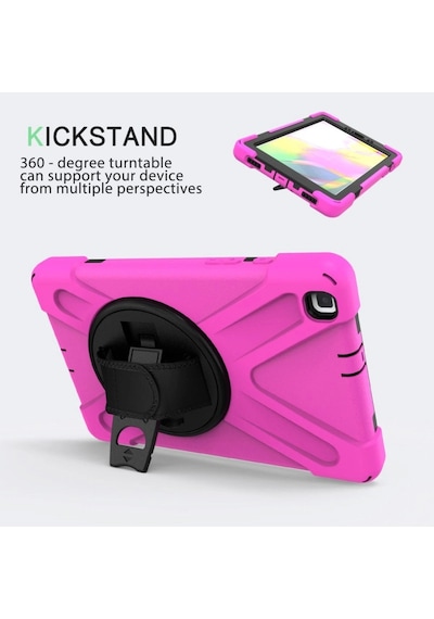 Samsung Galaxy T290 Tab A 8 Kılıf Amazing Tablet Kapak - Pembe Arka Kapak