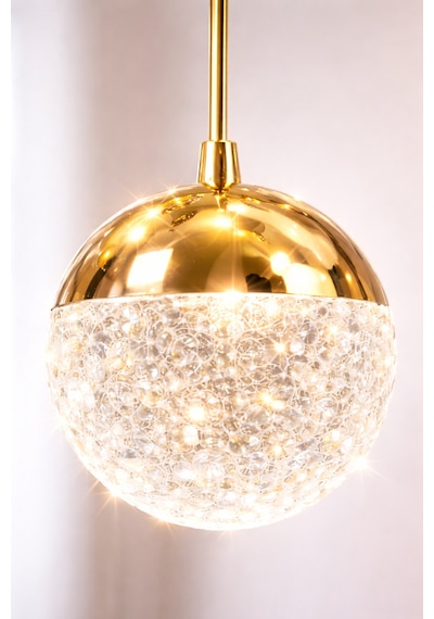 Grate Model Gold Kaplama 3 Renk Salon Mutfak Oturma Odası Led Spor Modern Sarkıt Avize