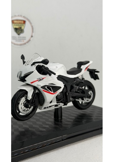 Suzuki Gsx-r1000r Beyaz 1:18 Ölçek Diecast Model Motosiklet