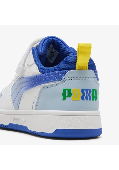 Puma Rebound V6 Locomeon Ac+ps Çocuk Ayakkabı Beyaz