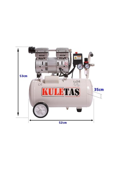 Kuletaş 24 Lt Süper Sessiz Yağsız Kompresör