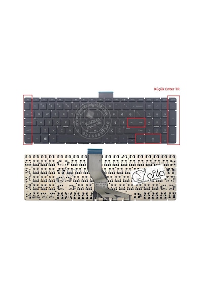 HP Uyumlu 15S-Eq0006Nt (3H923Ea) Notebook Klavyesi (Siyah Tr) - 548391454