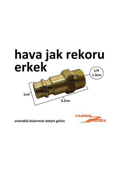 2 Adet Hava Jakı Erkek 1/4 Hava Hortumu Hava Tabancası Bağlama Ap