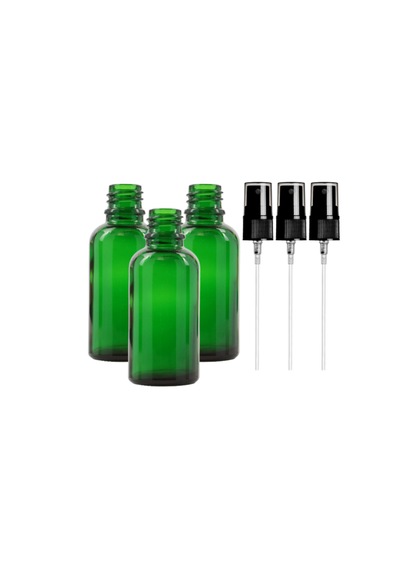 Aropi Yeşil Cam Şişe Sprey Başlıklı 100 Ml 25 Adet