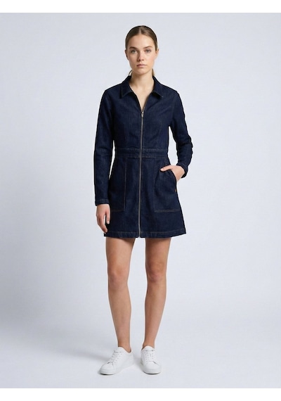 Sorya Mid Indigo Elbise Mid Indigo