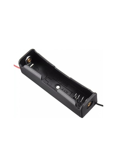 Devredünyası-Tekli 1 Li 18650 Pil Yuvası Kablolu Tutucu 3.7V Pil Şarj Kutusu
