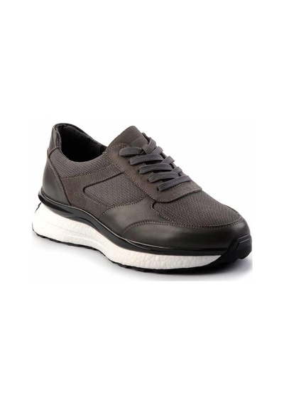 Bambi Gri Leather Erkek Sneaker E01556083001 Gri