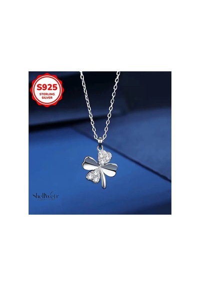 Wishleaf Yonca 925 Ayar Gümüş Kolye Sevgililer Günü , Annenize Verilecek En Güzel Gümüş Hediyesi Wlf