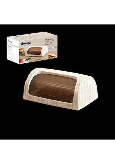 Sürgülü Kapak Ekmek Dolabı 420x274x180 Mm Beyaz