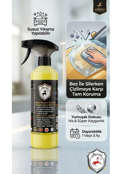 Nano Bright Shadow Seramik Katkılı Hızlı Cila 500ml Lazer Kesim Bez