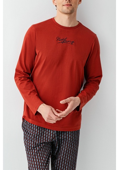 Arnetta Erkek Kahverengi Pijama Takımı Ar3506-s-v1 Kahverengi