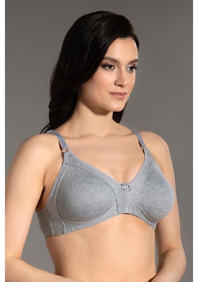 New Bra Kadın Toparlayıcı Desteksiz Gri Sütyen 3c3t1n7o50 001