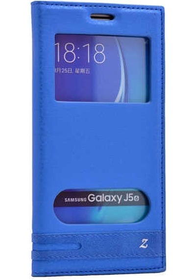 Galaxy Uyumlu J5 2016 Kılıf Elite Kapaklı Suni Deri Kılıf