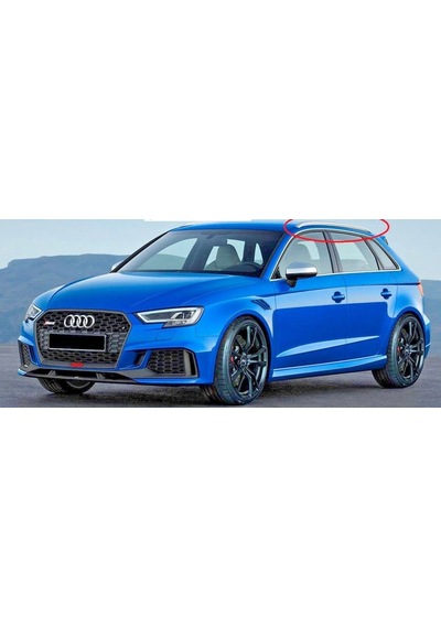 Autogp Audi A3 Tavan Çıtası Mat Krom Tavan Kenar Rayı 2013+ 8v