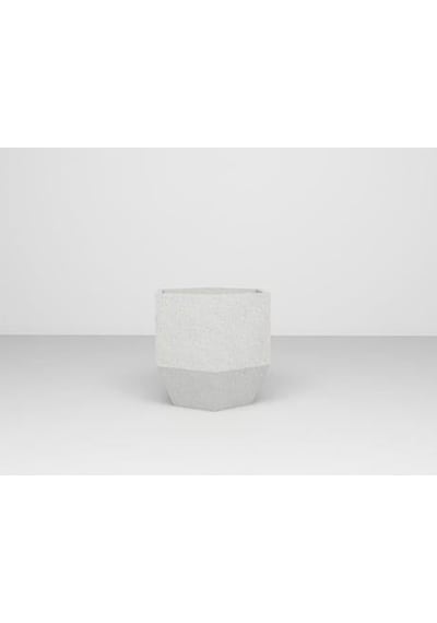 Nuano Consept Lotus Serisi Köşeli Saksı Beyaz 40x55