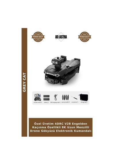 Özel Üretim 4drc V28 Engelden Kaçınma Özellikli 8k Uzun Menzilli Drone Gökyüzü Elektronik Kumandalı