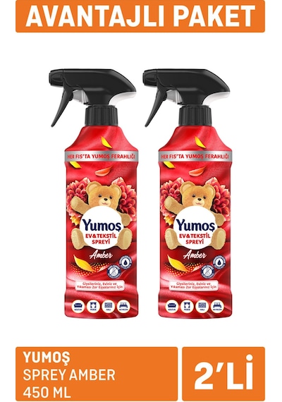 Yumoş Sprey Amber 2 X 450 Ml 2 Adet Diğer