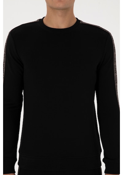 U.S. Polo Assn. Erkek Regular Fit Bisiklet Yaka Siyah Sweatshirt 50316363-VR046