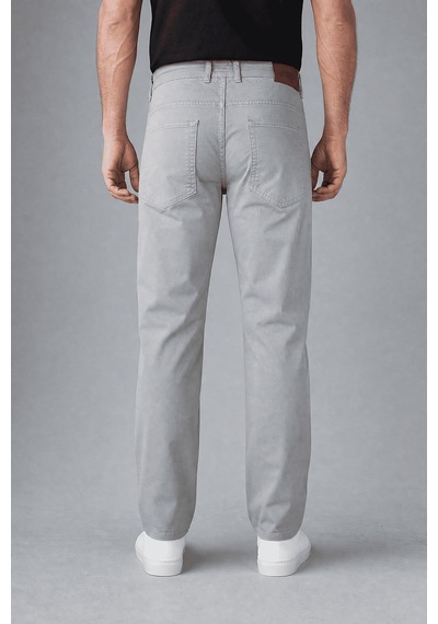 Bisse Gri Pamuk Cepli Chino Pamuklu Spor Pantolon Pns25y25103 D55