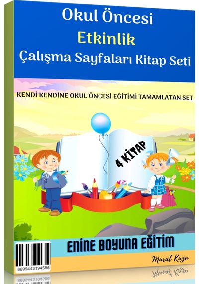 Okul Öncesi Etkinlik Çalışma Sayfaları Kitap Seti 4 Kitap