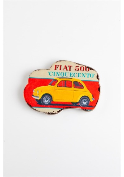 Buzdolabı Magneti Fiat 500 Klasik Otomobil