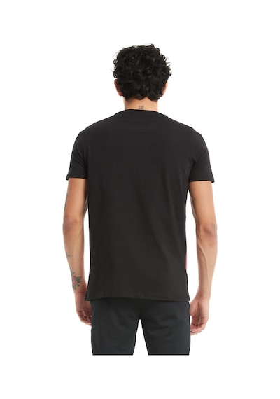 Galatasaray Lisanslı Siyah Büyük Logolu T-shirt Ve Galatasaray Yazılı Şal Atkı Siyah
