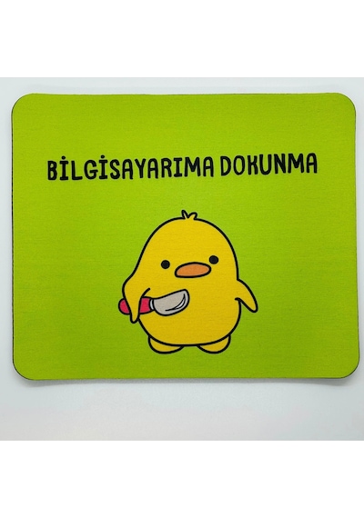 Sevimli Civciv Mouse Pad, 21x17 Cm, Kaymaz Taban, Ev, Ofis Ve Oyun İçin Rahat Ve Yumuşak Mousepad