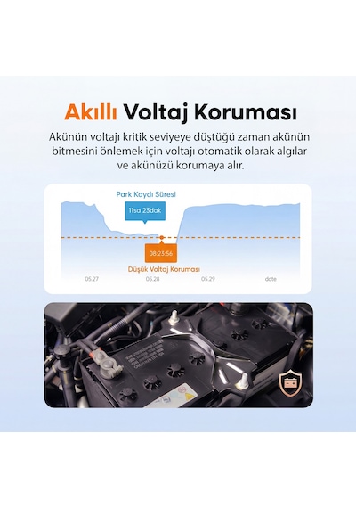 Juo Jk1 Araç Kameraları İçin Type-c Park Modu Bağlantı Kiti