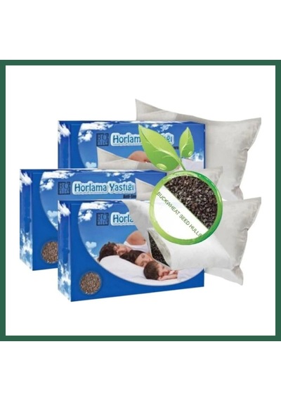 Bezos Süper Bonie Gürültüsüz Uyku Yastığı 3 Adet Karabuğday Yastığı 50x70cm Bzs01 Çok Renkli