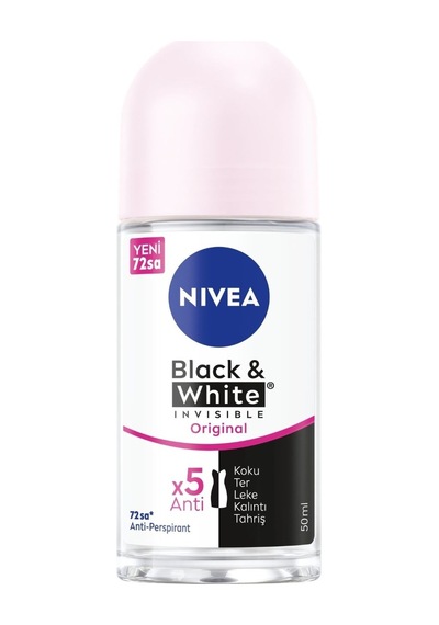 Nıvea Kadın Roll-on Deodorant Black&white Invisible Clear 50 Ml - 8 Adet Tarı
