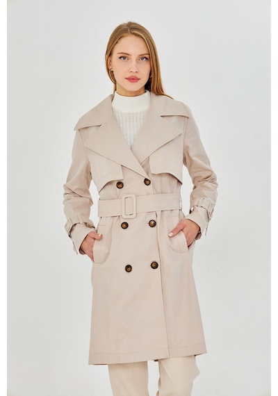 Pastelastore Esnek Pamuk Gabardin Midi 95cm Astarsız Kadın Trençkot 1118 Taş Rengi Taş Pastelastore Esnek Pamuk Gabardin Midi 95cm Astarsız Kadın Trençkot 1118 Taş Rengi Taş