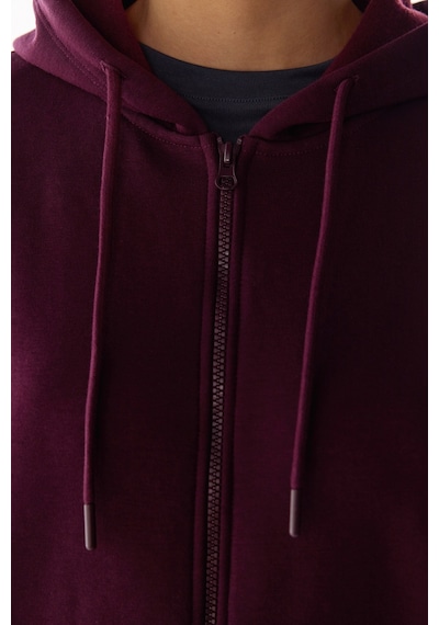 Penti Bordo Full Fermuarlı Şardonlu Active Uzun Kollu Sweatshirt
