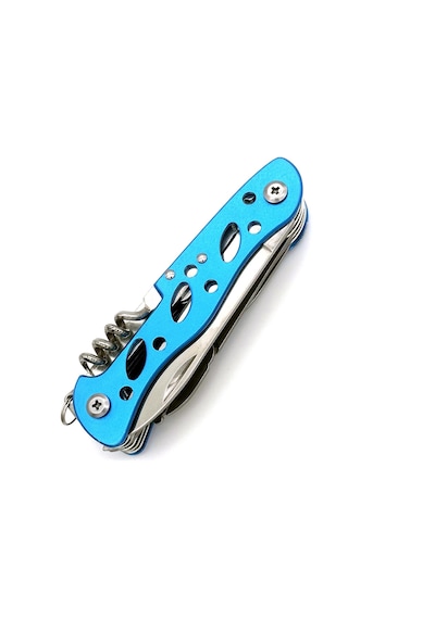 Valkyrie Çok Amaçlı İsveç Outdoor Kamp Çakısı 111mm Büyük Boy - Paslanmaz Çelik Mavi Mavi