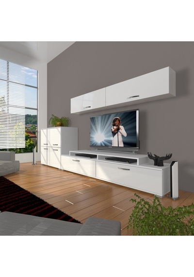 Decoraktiv Ekoflex 6y Slm Tv Ünitesi Tv Sehpası Beyaz