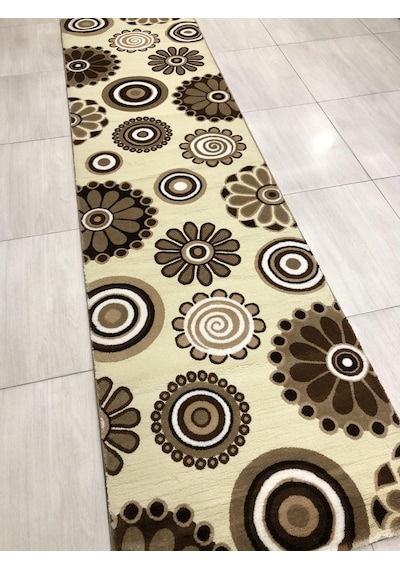 Saray Halı Irmak 11541 R 80X300 Kahve Krem 3 Metre Yolluk !