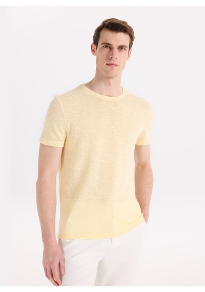 Fabrika Sarı Erkek Pamuklu T-shirt F6sm-tst 2900