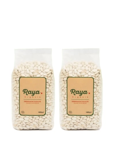 Organik Dermason Kuru Fasulye 1 Kg X 2 Adet Paket